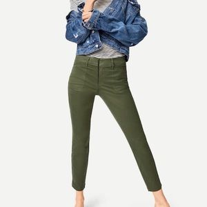Mid-Rise Pixie Chino Pants | Olive Green